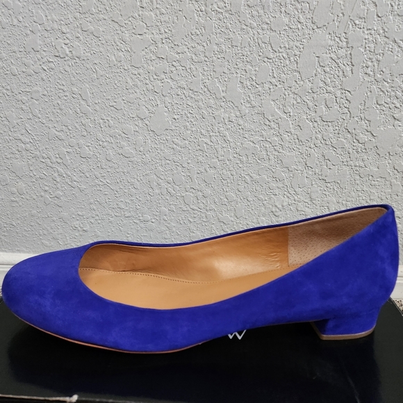 J. Crew Cobalt Blue Sued Ballet Flats ***NEW*** - Picture 5 of 10